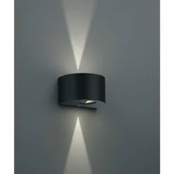 Luminaires Reality Applique murale d'extérieur Reality ROSARIO LED Noir, 2 lumières