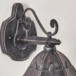 Luminaires Rustiques-hofstein Applique murale d'extérieur Lignac Noir, Argenté, 1 lumière
