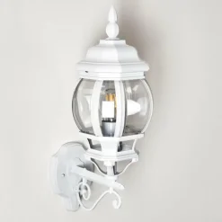 Luminaires Rustiques-hofstein Applique murale d'extérieur Lentua Blanc, 1 lumière