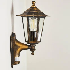 Luminaires Rustiques-hofstein Applique murale d'extérieur Loria Brun doré, 1 lumière