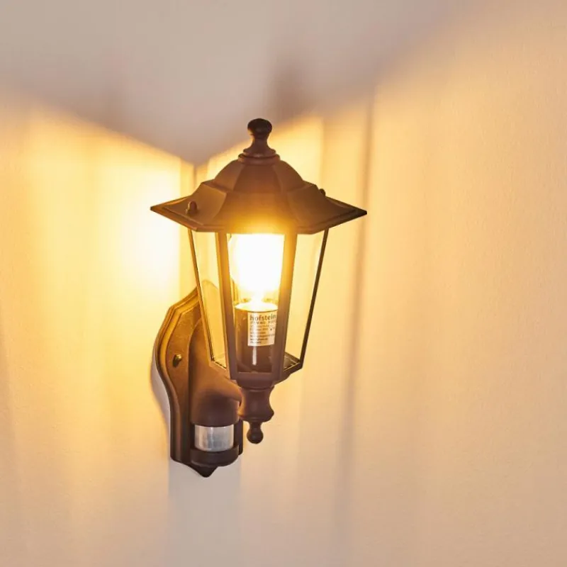 Luminaires Rustiques-hofstein Applique murale d'extérieur Loria Noir, 1 lumière