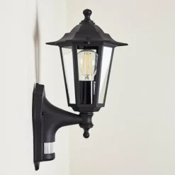 Luminaires Rustiques-hofstein Applique murale d'extérieur Loria Noir, 1 lumière