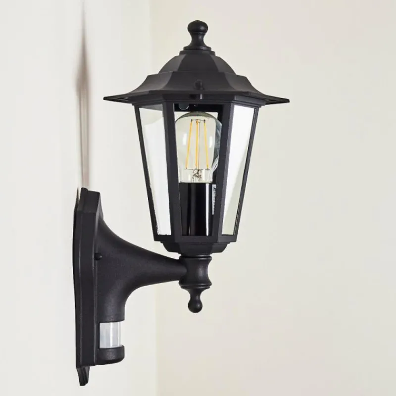 Luminaires Rustiques-hofstein Applique murale d'extérieur Loria Noir, 1 lumière