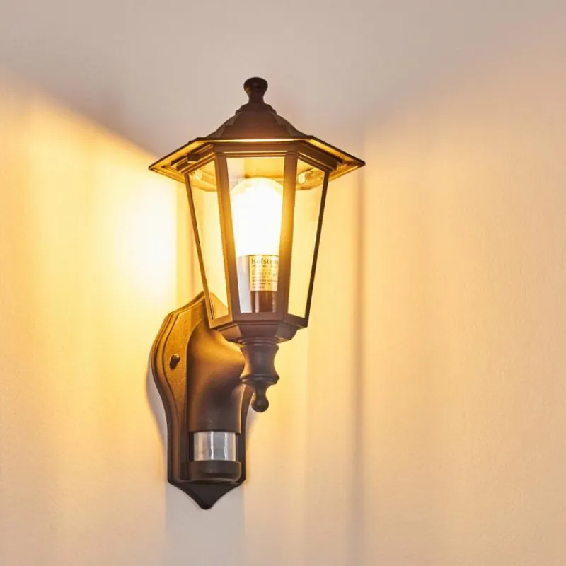 Luminaires Rustiques-hofstein Applique murale d'extérieur Loria Noir, 1 lumière