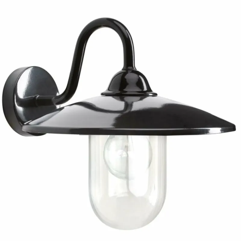 KS Verlichting Applique murale d'extérieur Brig Noir, 1 lumière