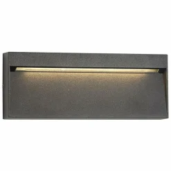 KS Verlichting Applique murale d'extérieur Shadow LED Noir, 1 lumière
