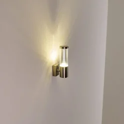 hofstein Applique murale d'extérieur Noreaz Chrome, 1 lumière