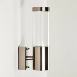 hofstein Applique murale d'extérieur Noreaz Chrome, 1 lumière