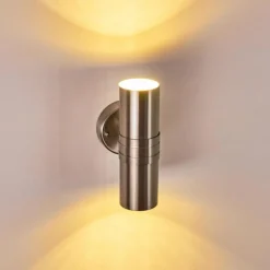 hofstein Applique murale d'extérieur Satava LED Chrome, 1 lumière