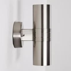 hofstein Applique murale d'extérieur Satava LED Chrome, 1 lumière