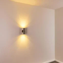 hofstein Applique murale d'extérieur Satava LED Chrome, 1 lumière