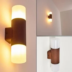 hofstein Applique murale d'extérieur Buhrkall Rouille, 2 lumières