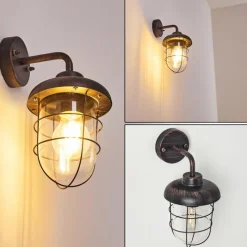 hofstein Applique murale d'extérieur Valto Rouille, 1 lumière