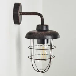 hofstein Applique murale d'extérieur Valto Rouille, 1 lumière