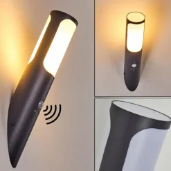 hofstein Applique murale d'extérieur Nalmaibrück Anthracite, 1 lumière, Détecteur de mouvement