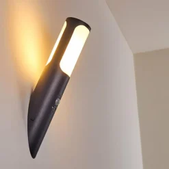 hofstein Applique murale d'extérieur Nalmaibrück Anthracite, 1 lumière, Détecteur de mouvement