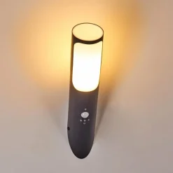 hofstein Applique murale d'extérieur Nalmaibrück Anthracite, 1 lumière, Détecteur de mouvement