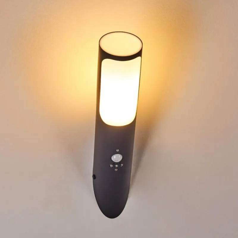 hofstein Applique murale d'extérieur Nalmaibrück Anthracite, 1 lumière, Détecteur de mouvement