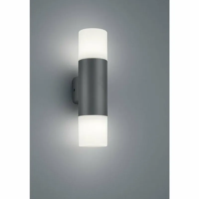 Luminaires Trio Applique murale d'extérieur Trio Leuchten HOOSIC Anthracite, 2 lumières