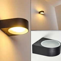 hofstein Applique murale d'extérieur Haderslev Noir, 1 lumière