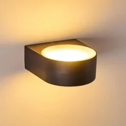 hofstein Applique murale d'extérieur Haderslev Noir, 1 lumière