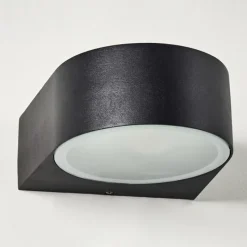 hofstein Applique murale d'extérieur Haderslev Noir, 1 lumière