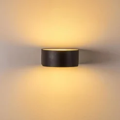 hofstein Applique murale d'extérieur Haderslev Noir, 1 lumière