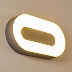 hofstein Applique murale d'extérieur Felsted LED Argenté, 1 lumière