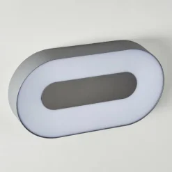 hofstein Applique murale d'extérieur Felsted LED Argenté, 1 lumière