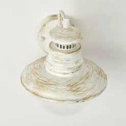 Luminaires Rustiques-hofstein Applique murale d'extérieur Fox Blanc, 1 lumière