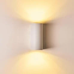 hofstein Applique murale d'extérieur Pailly LED Blanc, 2 lumières