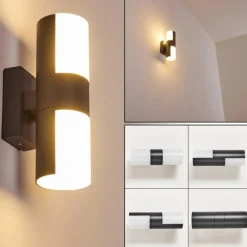 hofstein Applique murale d'extérieur Baulund LED Anthracite, 1 lumière