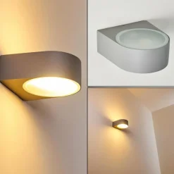 hofstein Applique murale d'extérieur Haderslev Gris, 1 lumière