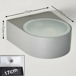 hofstein Applique murale d'extérieur Haderslev Gris, 1 lumière