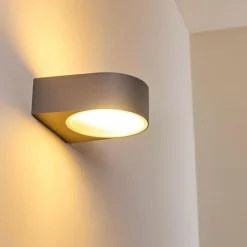 hofstein Applique murale d'extérieur Haderslev Gris, 1 lumière