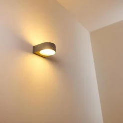 hofstein Applique murale d'extérieur Haderslev Gris, 1 lumière