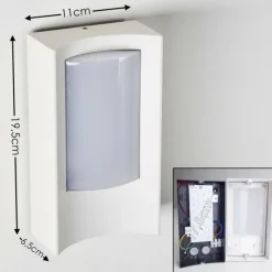 hofstein Applique murale d'extérieur Lamoliere LED Blanc, 1 lumière