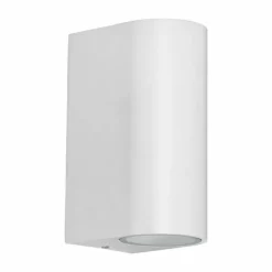 Luminaires Eglo Applique murale d'extérieur EGLO CALVILLO LED Transparent, Blanc, 2 lumières