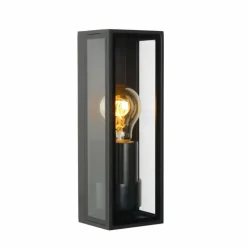 Luminaires Rustiques-Luminaires Lucide Applique murale d'extérieur Lucide DUKAN Noir, 1 lumière