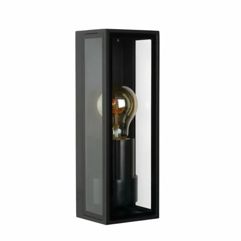 Luminaires Rustiques-Luminaires Lucide Applique murale d'extérieur Lucide DUKAN Noir, 1 lumière
