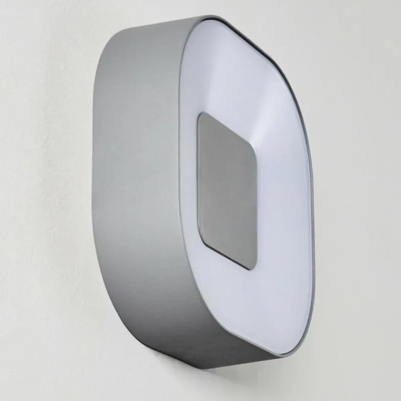 hofstein Applique murale d'extérieur Feldsted LED Argenté, 1 lumière