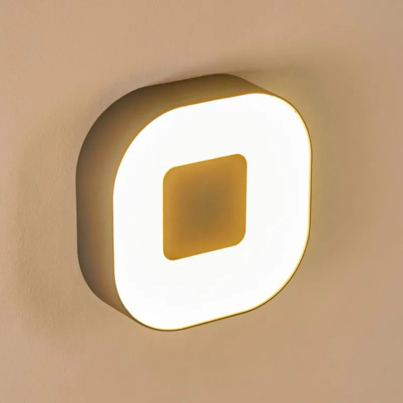 hofstein Applique murale d'extérieur Feldsted LED Argenté, 1 lumière