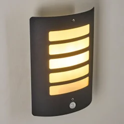 hofstein Applique murale d'extérieur Alslev Anthracite, 1 lumière, Détecteur de mouvement