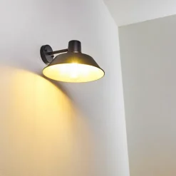 hofstein Applique murale d'extérieur Maloja Noir, 1 lumière