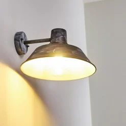 hofstein Applique murale d'extérieur Maloja Gris, Blanc, 1 lumière