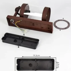 hofstein Applique murale d'extérieur Fulham Rouille, 1 lumière