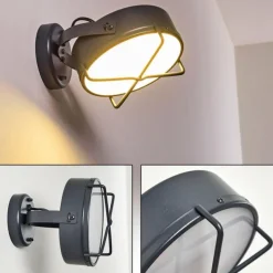 hofstein Applique murale d'extérieur Gotter LED Anthracite, 1 lumière