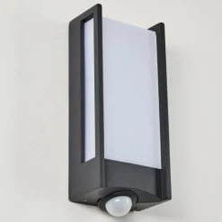 hofstein Applique murale d'extérieur Skove LED Anthracite, 1 lumière, Détecteur de mouvement