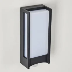 hofstein Applique murale d'extérieur Skove LED Anthracite, 1 lumière, Détecteur de mouvement
