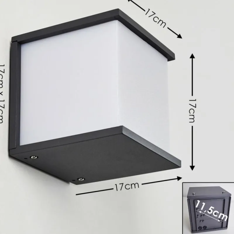 hofstein Applique murale d'extérieur Ebba Anthracite, 1 lumière